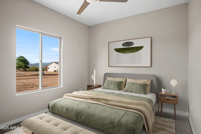 11203 E Crescent Ave, Mesa, AZ 85208 - carpeted bedroom featuring baseboards and ceiling fan