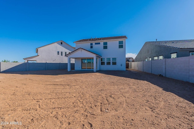 view of back of property