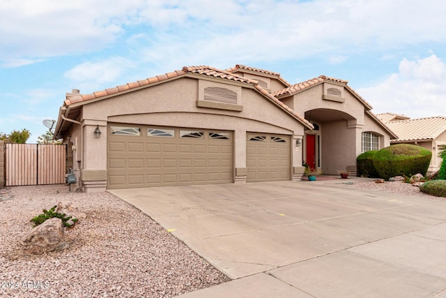 view of front of home featuring a garage