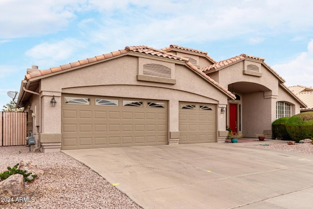 view of front of house featuring a garage