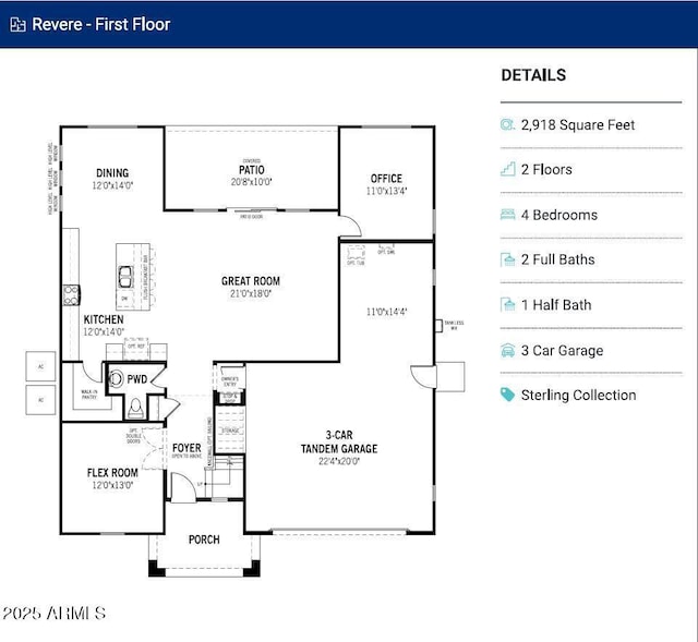 23056 E Watford Dr, Queen Creek, AZ 85142 - floor plan / room layout