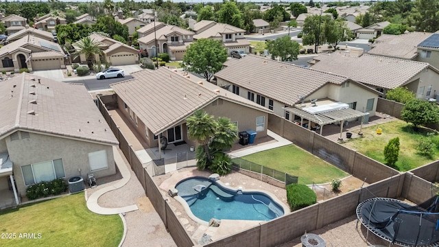 512 W Encinas St, Gilbert, AZ 85233 - aerial view of residential area featuring a pool