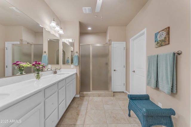 14200 W Village Pkwy Unit 2128, Litchfield Park, AZ 85340 - full bath featuring double vanity and a shower stall