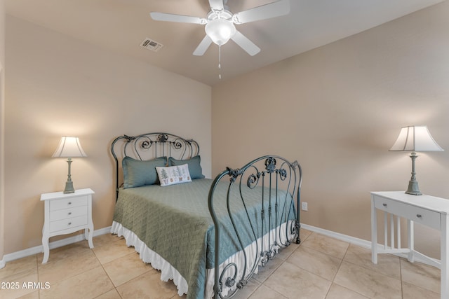 14200 W Village Pkwy Unit 2128, Litchfield Park, AZ 85340 - bedroom with tile patterned flooring and ceiling fan
