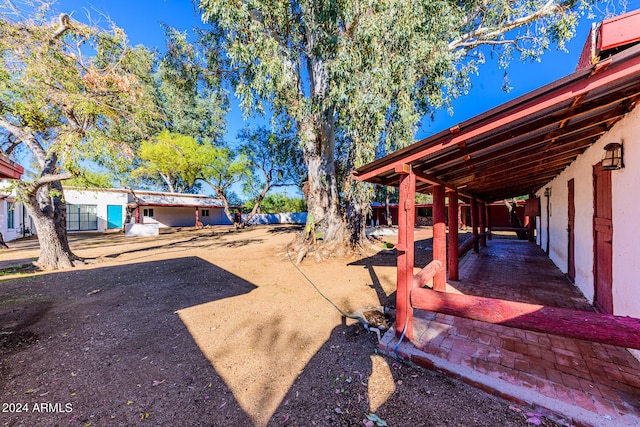 view of yard with a patio