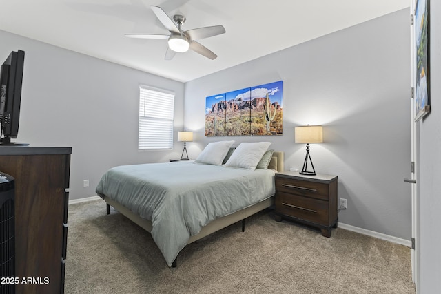 18865 W Mescal St, Surprise, AZ 85388 - bedroom with light carpet and ceiling fan
