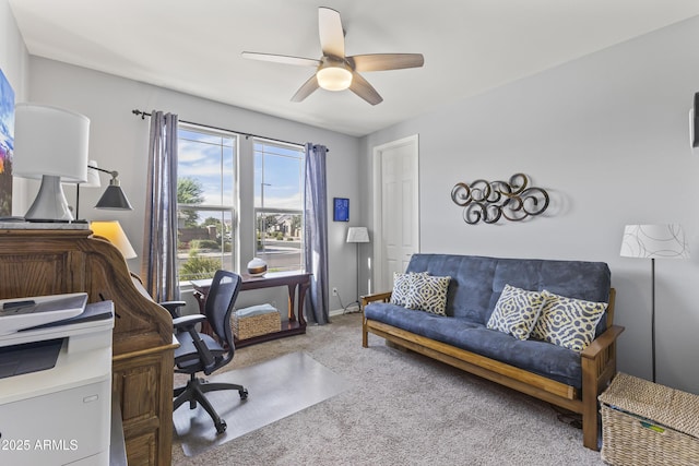 18865 W Mescal St, Surprise, AZ 85388 - office space featuring carpet floors and ceiling fan