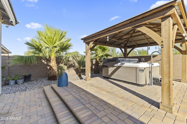18865 W Mescal St, Surprise, AZ 85388 - fenced backyard with a patio area, a gazebo, and area for grilling