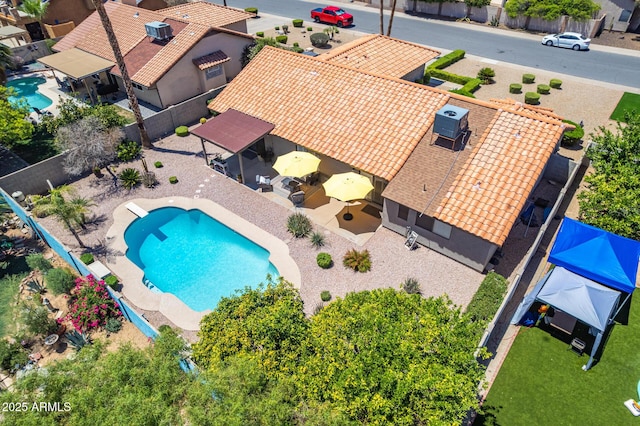 6017 E Kathleen Rd, Scottsdale, AZ 85254 - aerial perspective of suburban area featuring a pool area