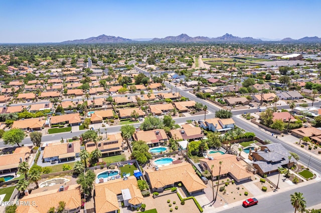 6017 E Kathleen Rd, Scottsdale, AZ 85254 - aerial view of residential area with mountains