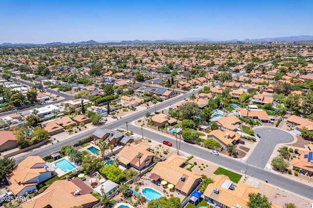 6017 E Kathleen Rd, Scottsdale, AZ 85254 - aerial view of residential area featuring a mountain backdrop