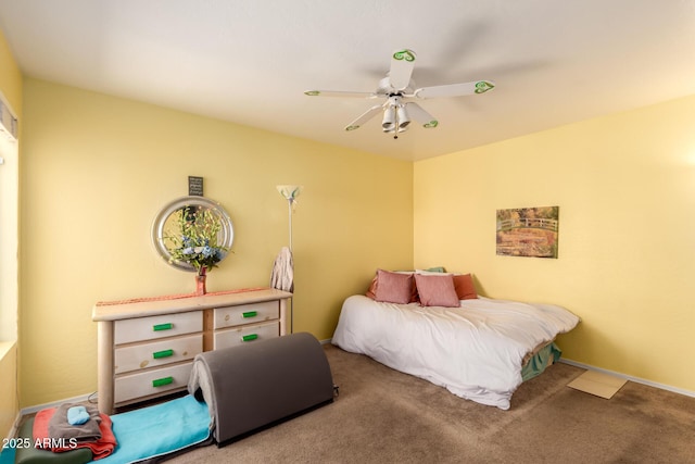 1111 W Summit Pl Unit 85, Chandler, AZ 85224 - bedroom with carpet and ceiling fan