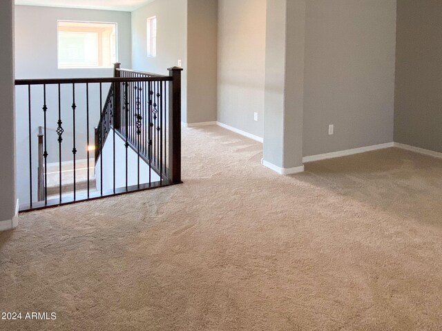 spare room with carpet floors