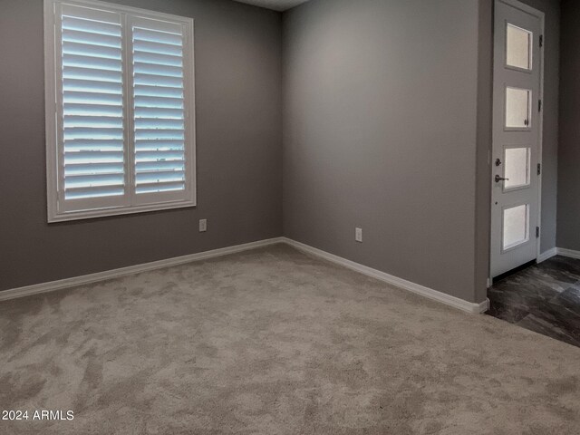 view of carpeted empty room