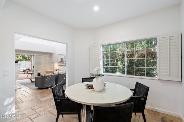 view of dining space