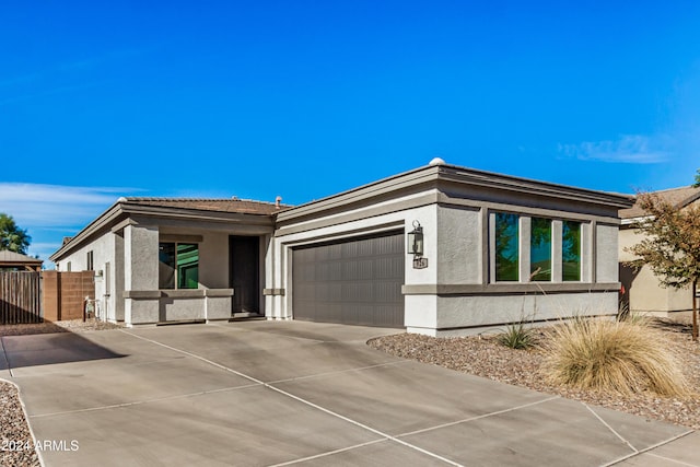 view of front facade featuring a garage