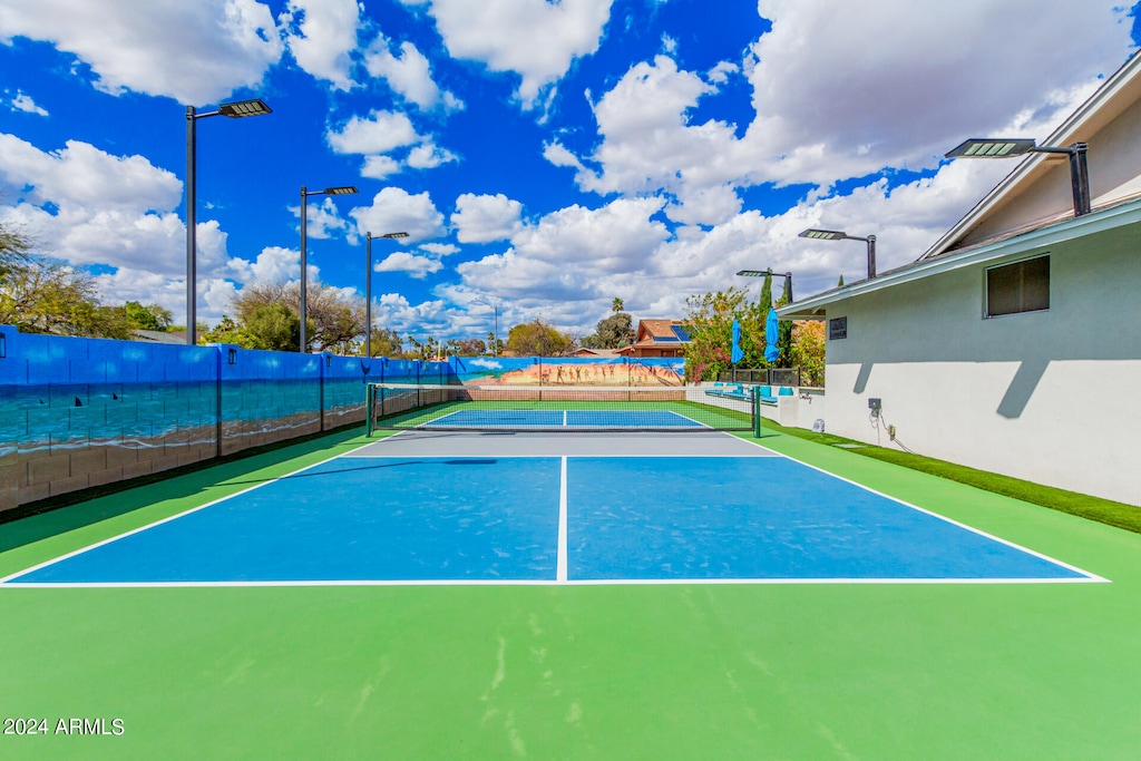 view of sport court