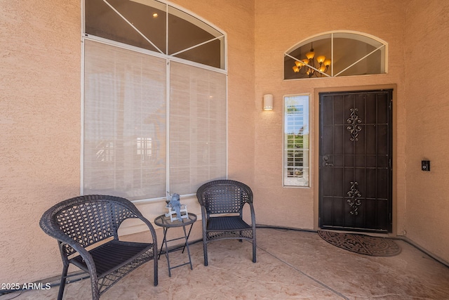1125 S Larkspur St, Gilbert, AZ 85296 - view of exterior entry with stucco siding