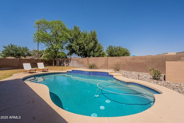 1125 S Larkspur St, Gilbert, AZ 85296 - view of pool with a fenced backyard and a patio