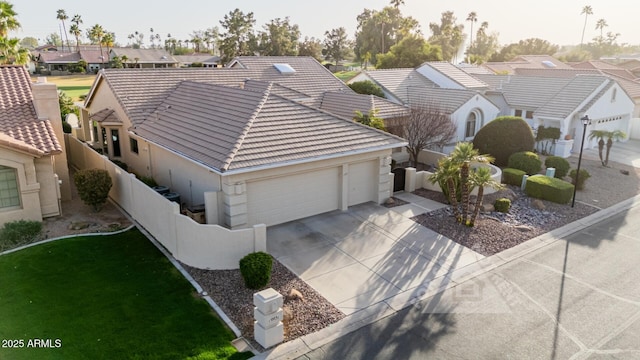 drone / aerial view featuring a residential view