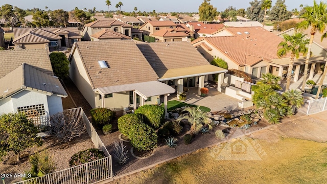 aerial view featuring a residential view