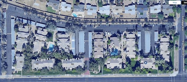 birds eye view of property featuring a residential view