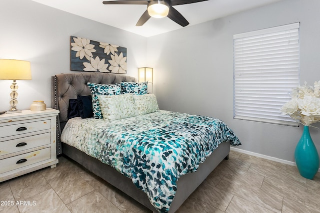 4704 E Melinda Ln, Phoenix, AZ 85050 - bedroom with baseboards and ceiling fan