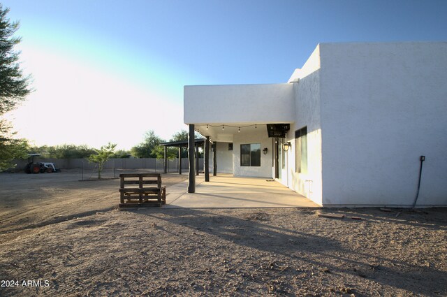 exterior space with a patio