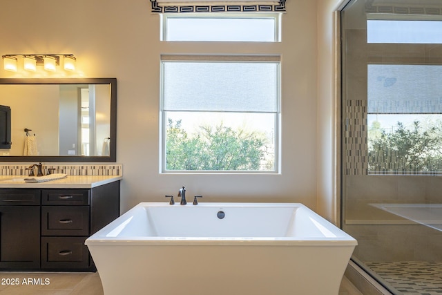 8768 E Granite Pass Rd, Scottsdale, AZ 85266 - full bath with a freestanding bath and vanity