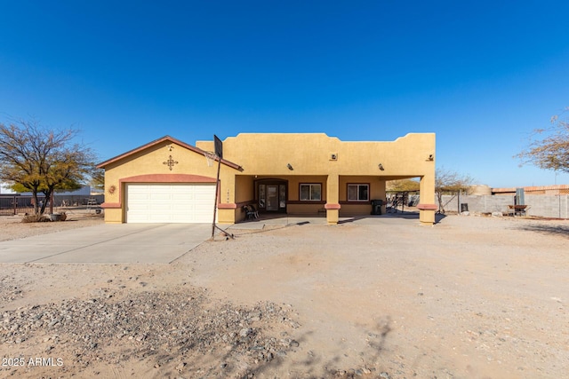 view of front of home featuring a garage