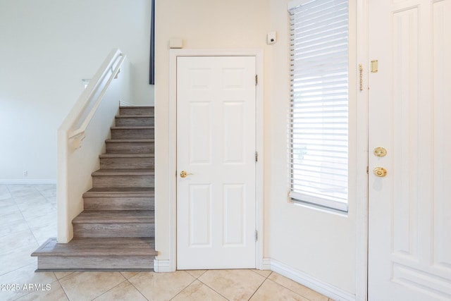 231 N Nash Way, Chandler, AZ 85225 - stairway with tile patterned flooring and baseboards