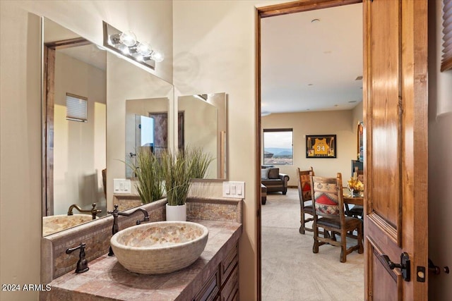 bathroom featuring vanity