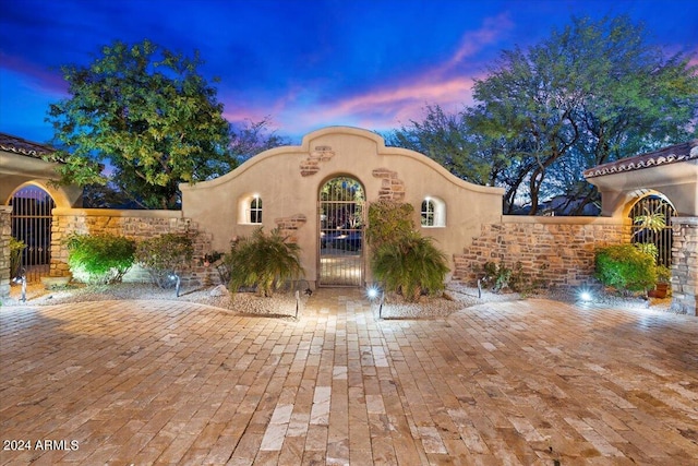 view of mediterranean / spanish house