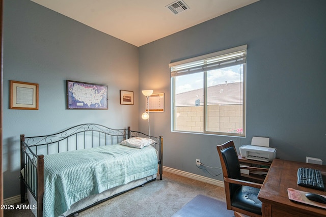 bedroom featuring carpet floors