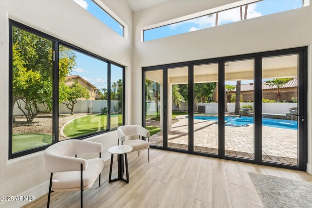 view of sunroom