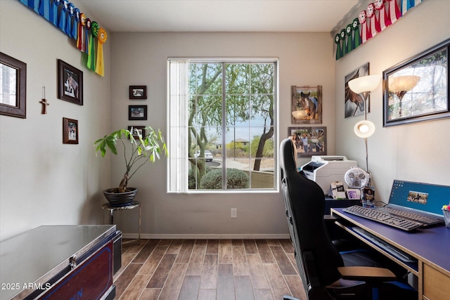 2328 W Calle Marita, Phoenix, AZ 85085 - office featuring wood finished floors and baseboards