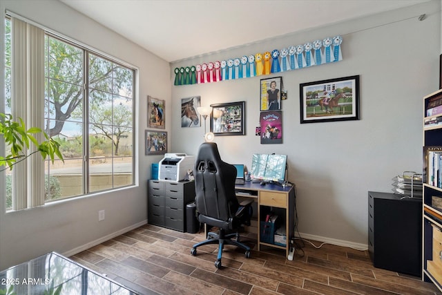 2328 W Calle Marita, Phoenix, AZ 85085 - home office featuring baseboards and wood finished floors