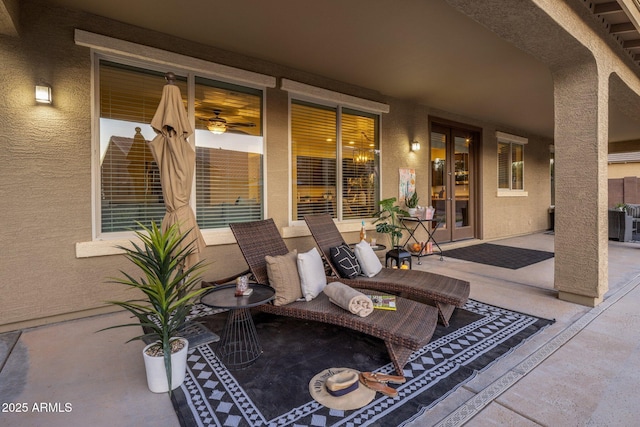 7616 S Sorrell Ln, Gilbert, AZ 85298 - view of patio with french doors