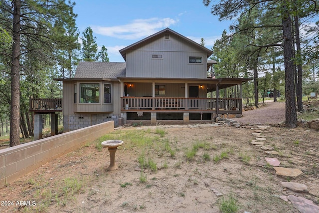 view of rear view of property