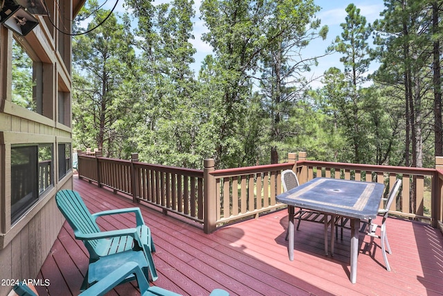 view of wooden terrace