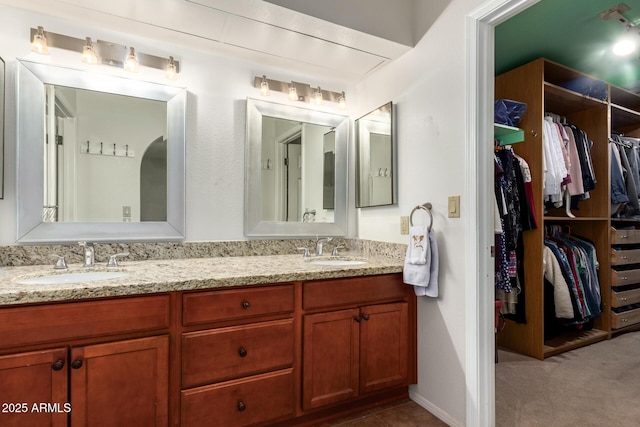 bathroom with vanity