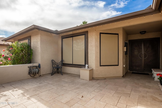 exterior space featuring a patio area