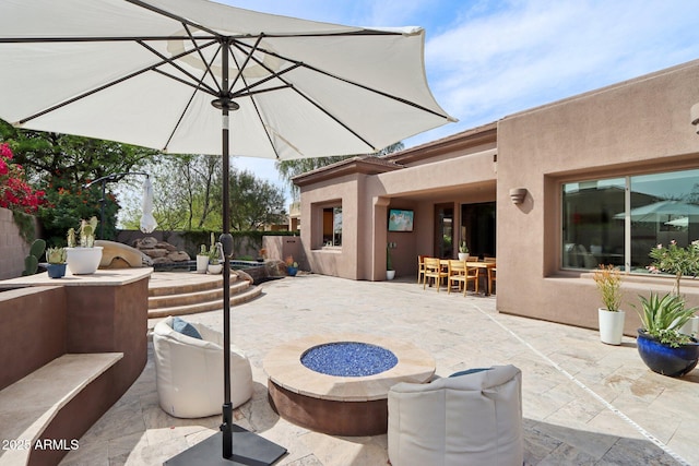 view of patio / terrace featuring outdoor dining area