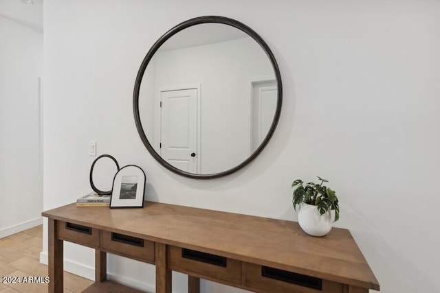 room details featuring hardwood / wood-style flooring