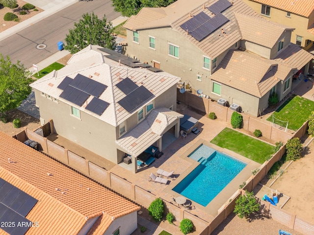 2185 E Gillcrest Rd, Gilbert, AZ 85298 - aerial view of residential area with a pool area