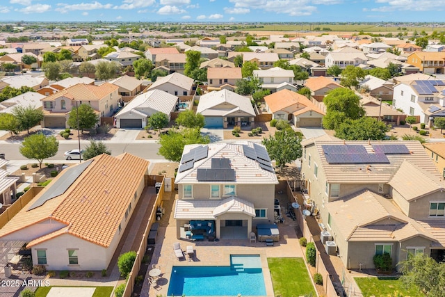 2185 E Gillcrest Rd, Gilbert, AZ 85298 - aerial view of residential area with a pool area