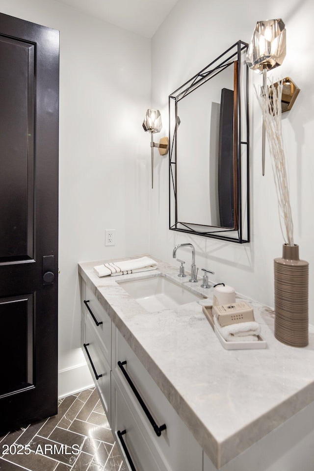 bathroom featuring vanity