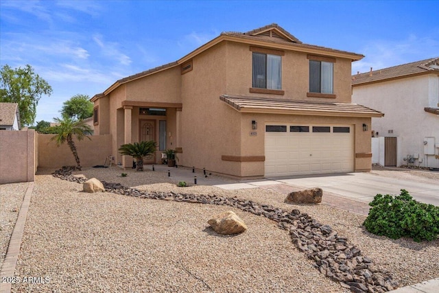 4323 E Dublin St, Gilbert, AZ 85295 - traditional-style home featuring stucco siding, driveway, and a tiled roof