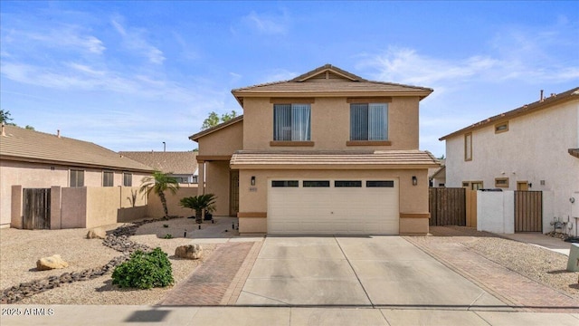 4323 E Dublin St, Gilbert, AZ 85295 - traditional-style home with stucco siding, driveway, an attached garage, and a tiled roof