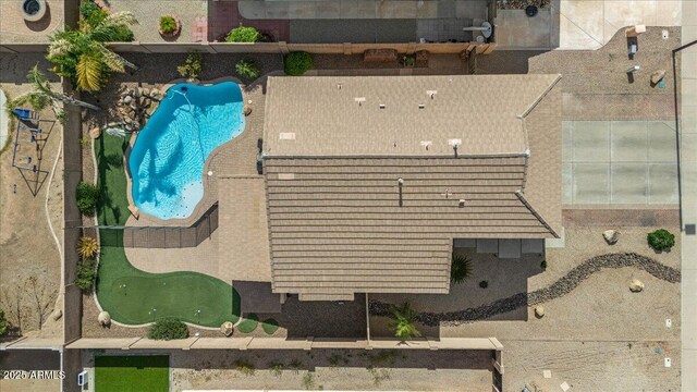 4323 E Dublin St, Gilbert, AZ 85295 - drone / aerial view of a pool area